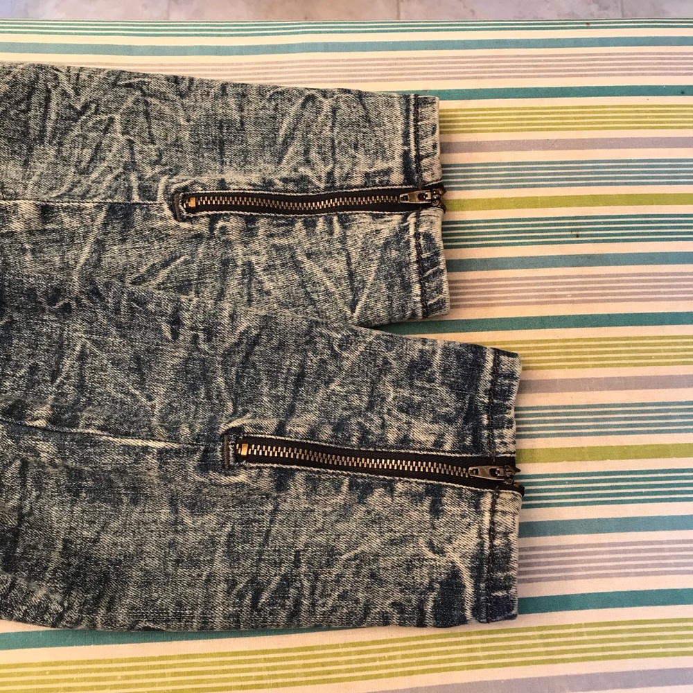 Divine Rights Acid Wash Skinny Jeans Womens Size 30 Fits Like Size 8 Denim Blue - Picture 9 of 9